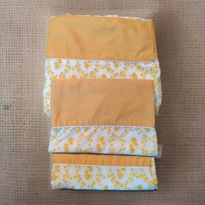 Cannon Royal Family Sheet Set Gold Floral Full Flat Sheet 2 Pillowcases Vintage